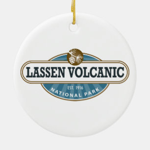 Vulkanischer Nationalpark Lassens Keramik Ornament
