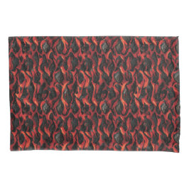 Vulkanisches Magma-Vulkanmuster Kissenbezug