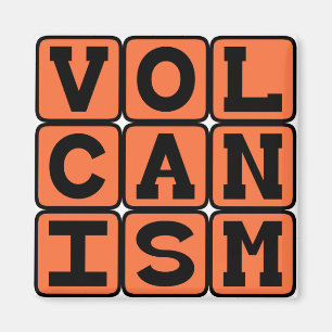 Vulkanismus, Eruption des Molten Felsens Magnet
