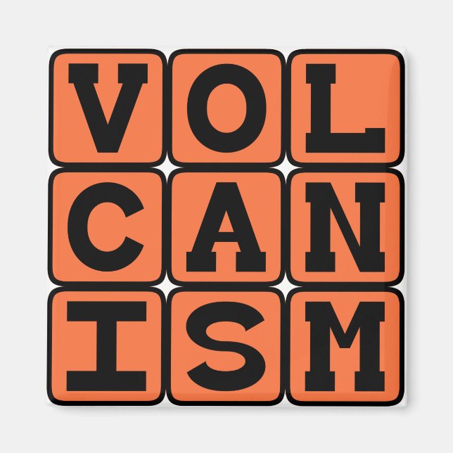 Vulkanismus, Eruption des Molten Felsens Magnet (Vorne)