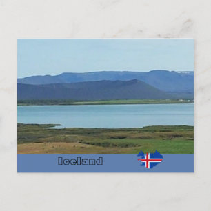 Vulkankrater Hverfjall, Island Postkarte