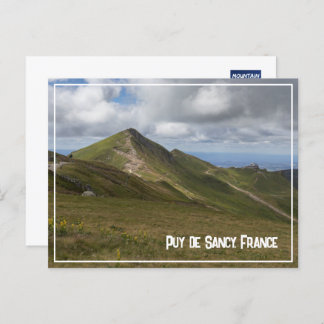 Vulkanlandschaft Puy de Sancy, Frankreich Feiertagspostkarte