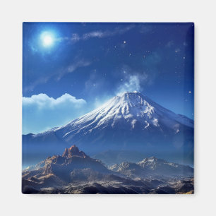 Vulkanlandschaft Reise Entdeckungsreise Magnet