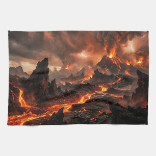 Vulkanlava Geschirrtuch