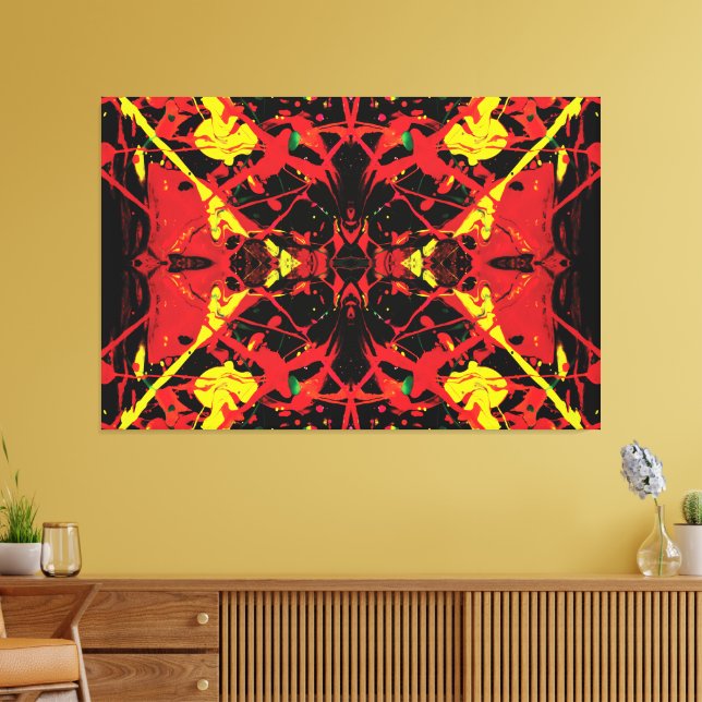 Vulkanzentrum Spritzer 60x40 Leinwanddruck (Insitu (Wohnzimmer))