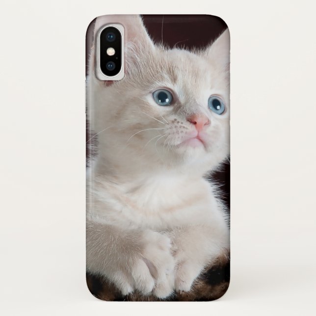 Vulnerable White Kitten Case-Mate iPhone Hülle (Rückseite)