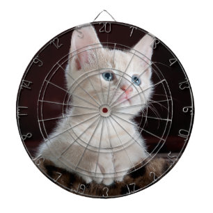 Vulnerable White Kitten Dartscheibe