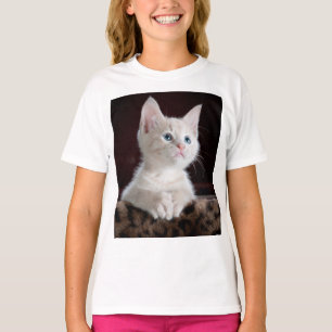 Vulnerable White Kitten T-Shirt