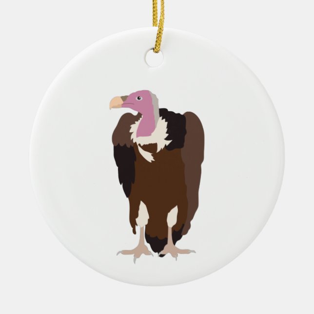 Vulture Bird-Illustration Keramik Ornament (Vorne)