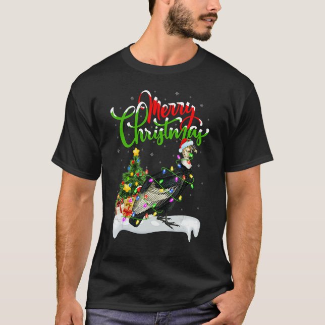 Vulture Bird  Xmas Decorations Santa Vulture Chris T-Shirt (Vorderseite)