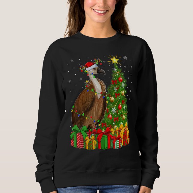 Vulture Bird   Xmas Holiday Santa Vulture Christma Sweatshirt (Vorderseite)