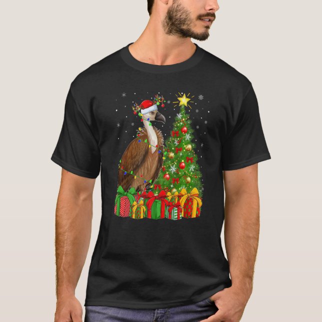 Vulture Bird  Xmas Holiday Santa Vulture Christmas T-Shirt (Vorderseite)
