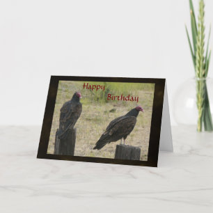 Vulture Birthday Card Karte