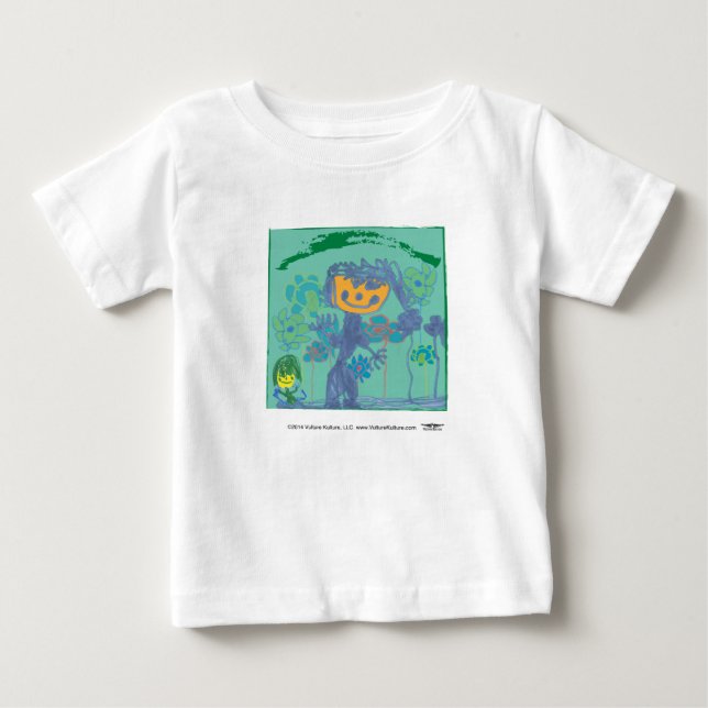 Vulture Kulture® Kid Art Baby Ruffle Dress T-shirt (Vorderseite)