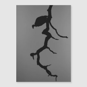Vulture Silhouette Magnetkarte