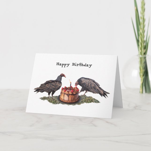 Vultures Birthday Card Karte (Vorderseite)