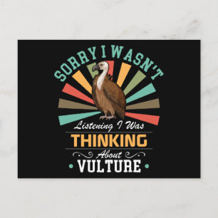 Vulturliebhaber Sorry, dass ich nicht hörte, ich w Feiertagspostkarte