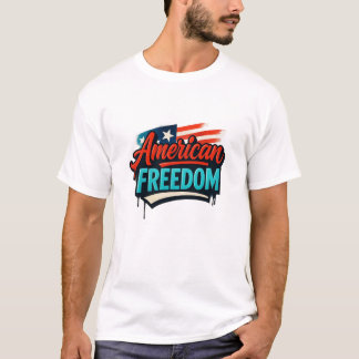 Vushii American Freedom Grafik T-Shirt