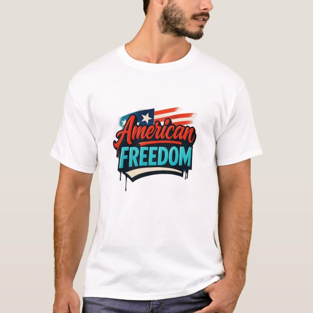 Vushii American Freedom Graphic  T-Shirt (Vorderseite)