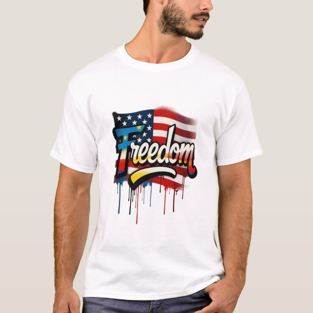 Vushii American Freedom Graphic Tee (Vorderseite)