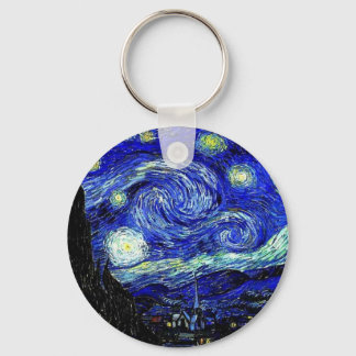 vVan Gogh Starry Night Fine Art Schlüsselanhänger