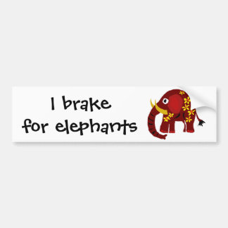 VW, Elefant-und Gänseblümchen-Primitiv-Kunst Autoaufkleber