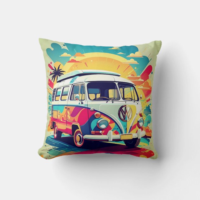 VW-Van-Wurfkissen Kissen (Vorderseite)