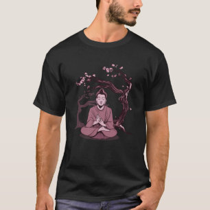VXL Buddha Mönch Namaste Betend Lachen Buddhismus T-Shirt