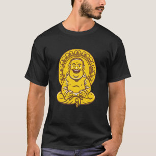 VXL Buddha Monk Namaste Beten Laugh Buddhis T-Shirt