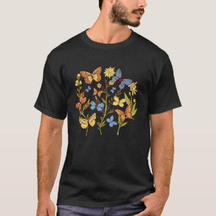 VXL Garten Gärtnerei Gärtner Pflanzen Schmetterlin T-Shirt