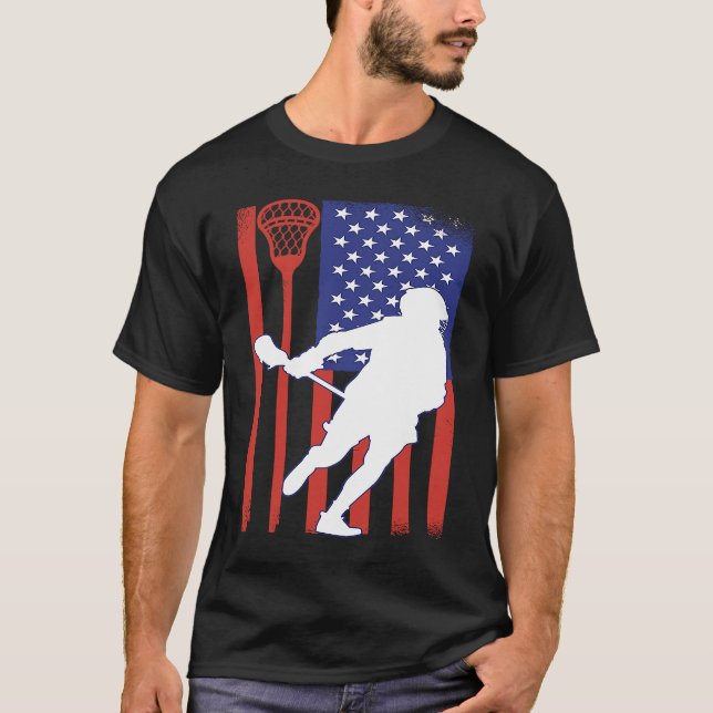VXL Lacrosse Stick Intercrosse Team Sport American T-Shirt (Vorderseite)