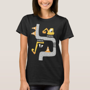 VXLS Baulastwagen Bagger Betonmischer D T-Shirt