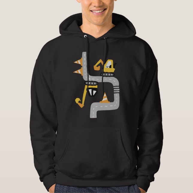 VXLS Construction Truck Excavator Concrete Mixer D Hoodie (Vorderseite)