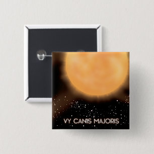 VY Canis Majoris Sun Weltraumkunstposter. Button