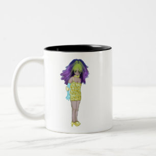 Vyla Glint – Die chromatische Wanderin Zweifarbige Tasse