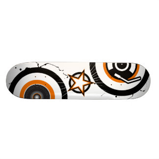 Vynil Stern-Skateboard-Weiß Skateboard