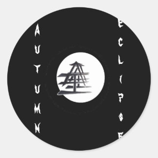 Vynl Eclipse Runder Aufkleber