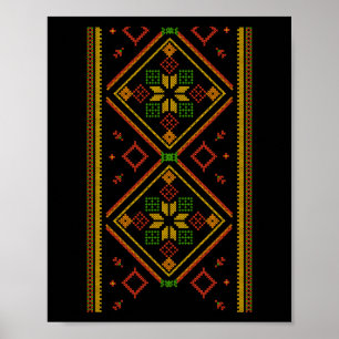Vyshyvanka Ukrainische Stickerei Bestickt Pro Ukra Poster