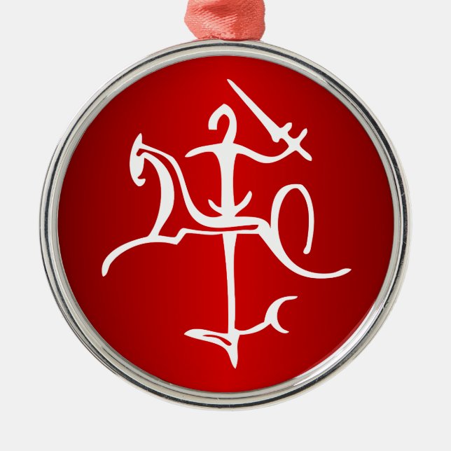 Vytis Lietuva Ornament Aus Metall (Vorne)