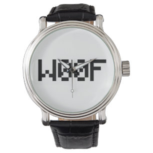 W00F [Leetspeak Animal Sounds] Armbanduhr