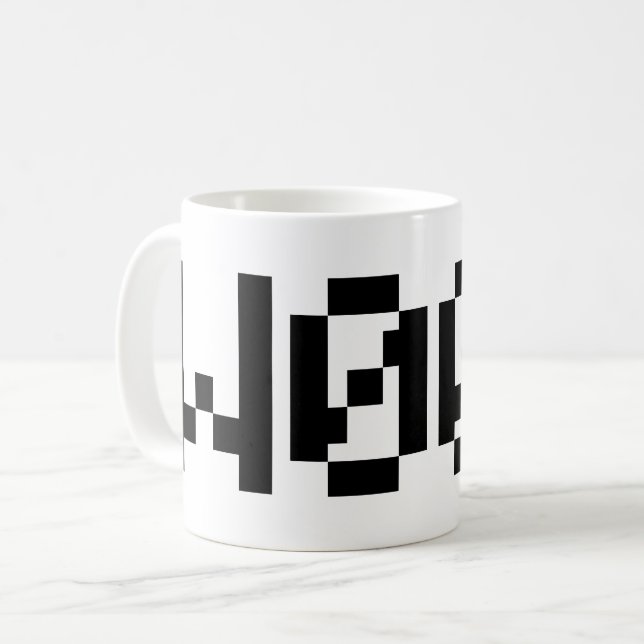 W00F [Leetspeak Animal Sounds] Kaffeetasse (Vorderseite Links)