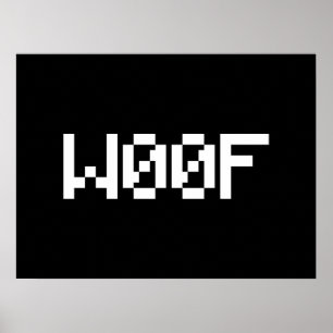 W00F [Leetspeak Animal Sounds] Poster