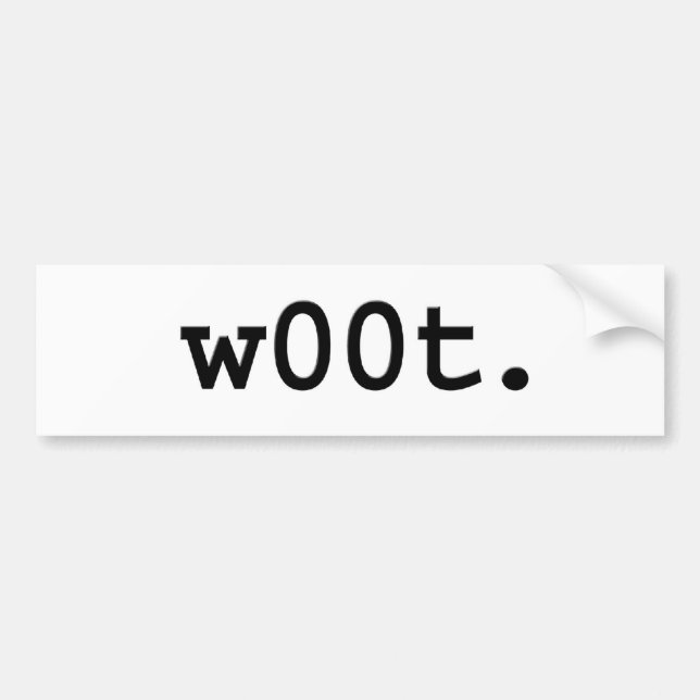 w00t. autoaufkleber (Vorne)