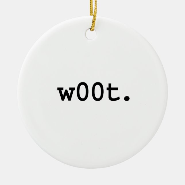 w00t. keramik ornament (Vorne)