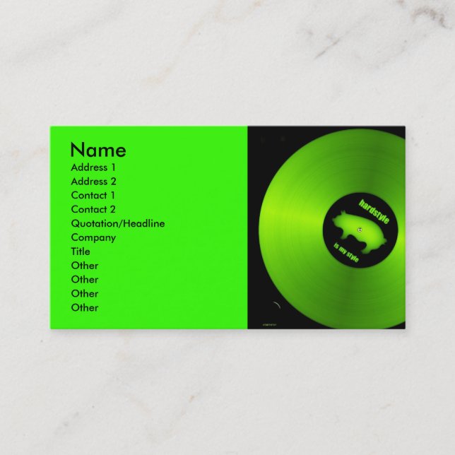 w02_www.Garcya.us, Name, Adresse 1, Adresse 2, ... Visitenkarte (Vorderseite)