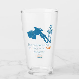 W2W Tall Glass Cup - Sie brauchte einen Helden Glas