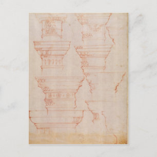 W.18v Studie über die Hauptstädte der Kolumne Postkarte