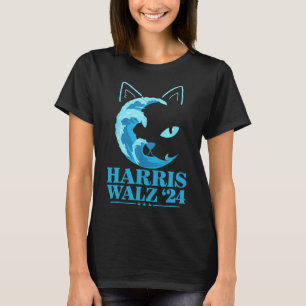 W 24 Blaue Welle von Katzen Damen wählen Kamala T-Shirt