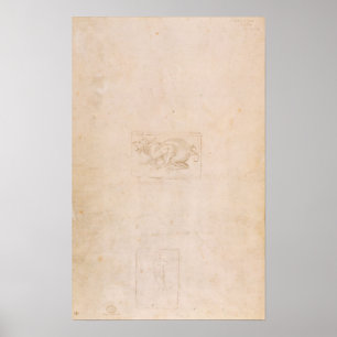 W.54 Studie eines Drachen Poster