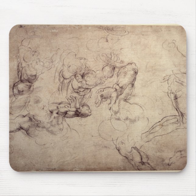 W.61v männliche Zahl Studien Mousepad (Vorne)